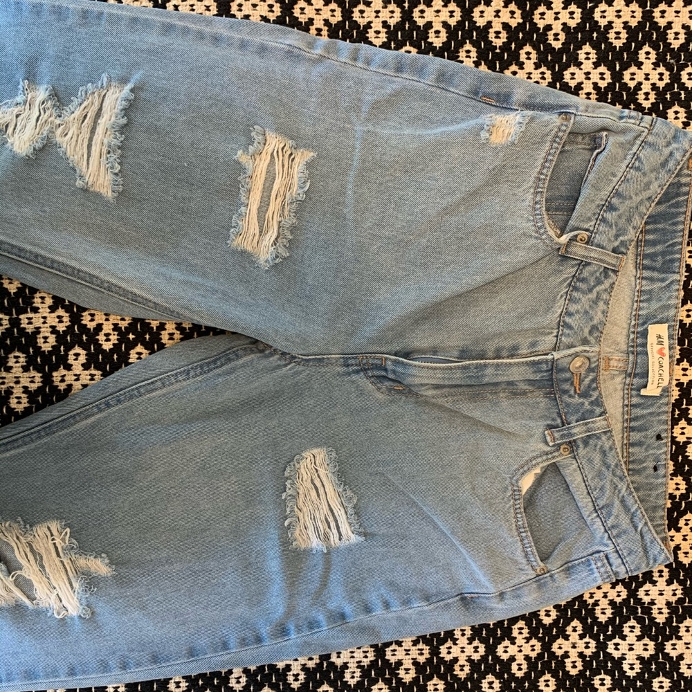 HM x Coachella Distressed Mom Jeans